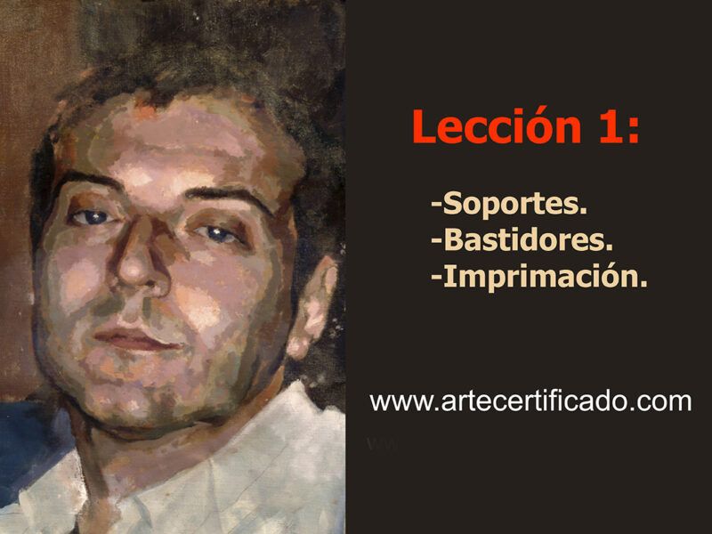 Lección 1 del curso de pintura técnica mixta: soportes, bastidores e imprimación.